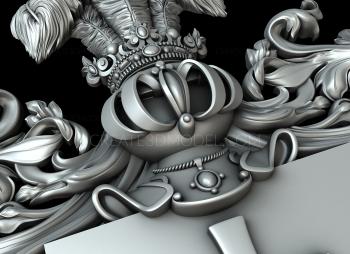 Coat of arms (GR_0362) 3D model for CNC machine